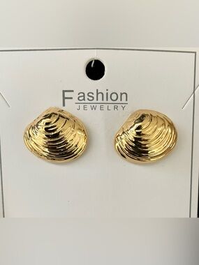 Filmoon Gold Seashell Studs Earrings Dainty Beach Earrings